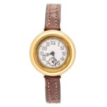 Rolex, a rare circa 1927 Rolex 18ct gold hemetic watch,