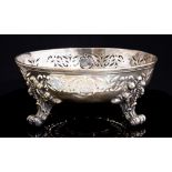 A William IV silver circular bowl,