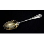 An early 18th Century Hanoverian pattern silver tablespoon,