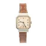 Marc Favre, a circa 1930's steel Marc Favre Art Deco wristwatch, 2.