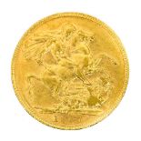 An Edward VII 22ct gold Sovereign,