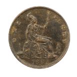 1882 H Victoria Penny (obverse 12 - reverse N)