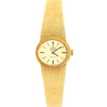 Omega, a circa 1980 lady's 18ct gold Omega Ladymatic De Ville wristwatch,