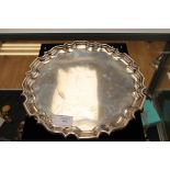 A George V silver salver, London 1917, makers marks for Thomas Bradbury & Sons,