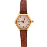 Rolex, a 1930's lady's Art Deco Rolex 9ct gold wristwatch,