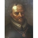 Italian School, 17th Century, portrait of a gentleman, possibly an architect, bust length wearing