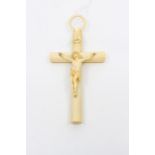 A 19th Century French/Italian ivory cross, height 18cm, width 8.5cm