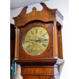 A George III Whitehurst of Congleton eight day mahogany longcase clock, with centre seconds, round