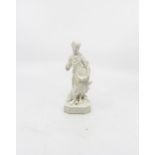 Derby Bisc figure of water of the elements incised No.3 Date 1785. Size 17cm. high. Condition;