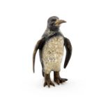 An Austrian cold painted bronze study of a penguin, early 20th Century, in the manner of Franz