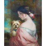 Charles Baxter (British, 1809-1879), Love Me - Love My Dog, signed l.l., oil on re-lined canvas,