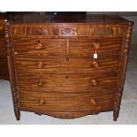 A George III mahogany chest of drawers