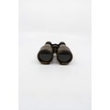 A set of Verres binoculars with leather covers, WWI French stamped 19