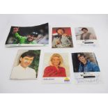 A quantity of modern celebrity autographed photographs including Ken Dodd, Daniel ODonnell, Mark