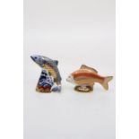 Royal Crown Derby Leaping Salmon, exclusive edition, available 1-6-05 to 31-5-06, with