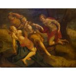 Venetian School, 18th Century, Diana and Callisto, oil on canvas, 75 by 92cm, modern frame