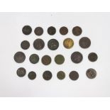 A collection of George 111 coinage.