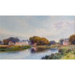 Frank Gresley (British, 1855-1936), a view in Shardlow, signed l.r., , watercolour, 30 by 50cm,