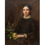 British School, circa 1880, portrait of Lady Richard, wife of Sir George Richard, three quarter