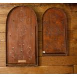 A pair of wooden bagatelle boards to include Corinthian 21T.