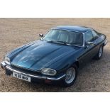 A 1992 right-hand drive Jaguar XJS 4.0 automatic, Kingfisher Blue with grey half leather, 63000