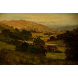 Walter White (British, fl.1863-1886), Near Thorpe, Derbyshire, signed l.r., oil on canvas, 15 by