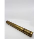 A two drawer, large size brass telescope by Dolland of London, Day or Night 6470