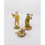 There Royal Worcester figures to included ‘Parakeet 3087’, ‘Tambourine lady 1083’ and ‘Mischief by F