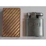 Two mid 20th Century lighters Dupont gold plated and stainless,