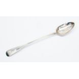 A George III Fiddle pattern basting spoon, engraved handle, IB, London, 1807, 3.82 ozt (118.