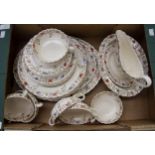 Copeland Spode Wicker Dale circa 1951, full dinner service,