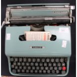 A vintage typewriter,