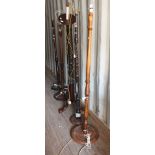 A Collection of Carved Floor Lamps (5)