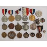 A collection of various Commemorative Coronation Medallions,