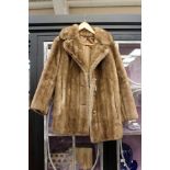 A simulated fur coat, Astraka jacket,