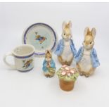 Border Fine Arts The World of Beatrix Potter Peter Rabbit salt and pepper shakers,