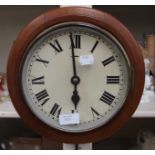 Circular clock in wooden case, circa 1930,