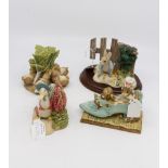 Border Fine Arts figurines including; Jemima Puddle Duck & Foxgloves,