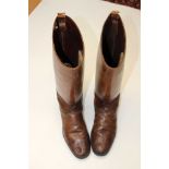 Pair of leather riding boots.