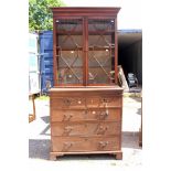 A Victorian mahogany chest of drawers,