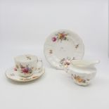 Royal Crown Derby cup, saucer, milk jug,