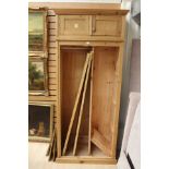 A 20th Century pine wardrobe