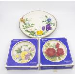 Bossons Artware floral wall plaques; Pansies, Summer,