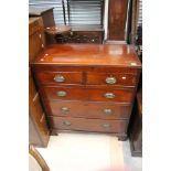 A George III Mahogany Chest of Drawers, circa1820,