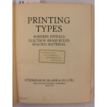 Printing Types: Composing Room Equipment, Sheffield: Stephenson, Blake & Co. Ltd.
