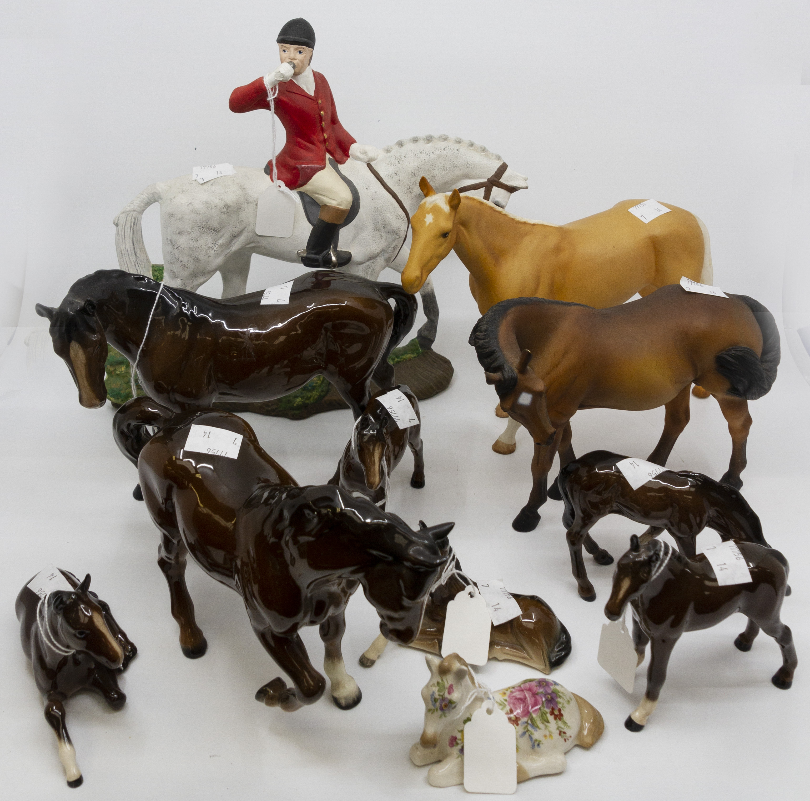 Collection of Beswick horses,