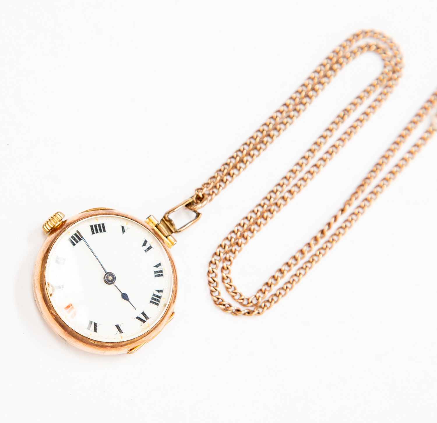 Rolex, an early 20th Century Rolex 9ct gold pendant watch, (conversion from a wristwatch) 2.