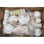 Three tea sets Colclough, Regent, Dorchester, Queen Anne, etc, plus one Maline,