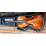 A violin labelled Rigart Rubus Petersburgh 1850