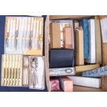 Collection of boxed and loose EPNS flatware (1 box)